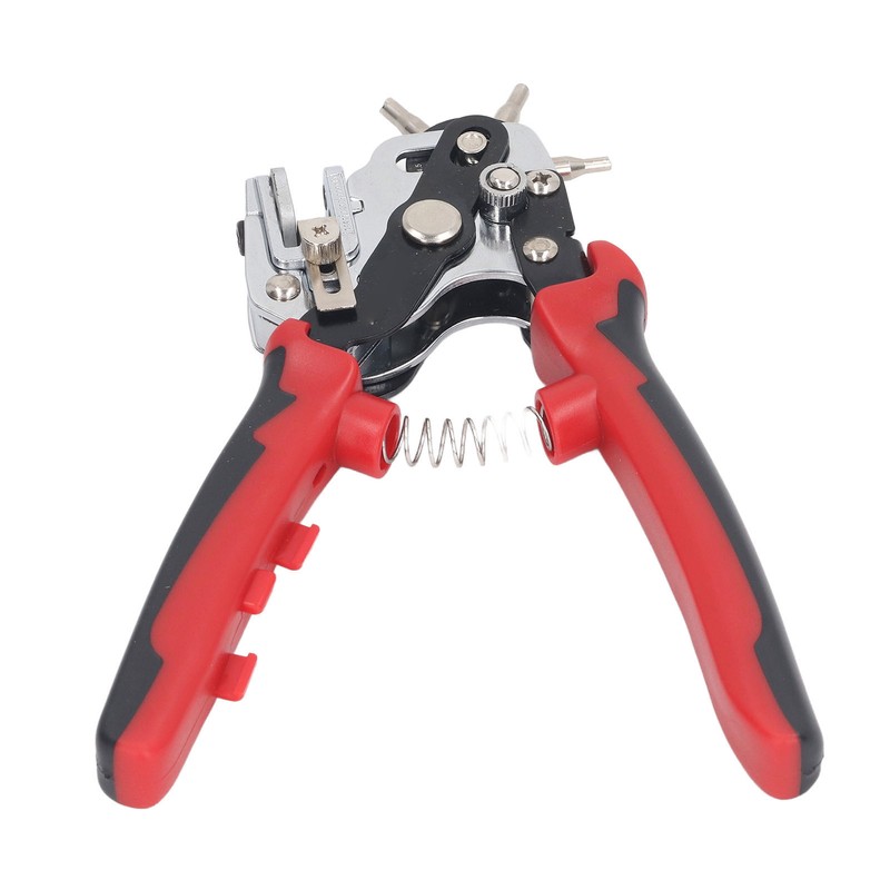 Leather Hole Punch 6 Holes 360 Degree Rotating Adjustable Margin