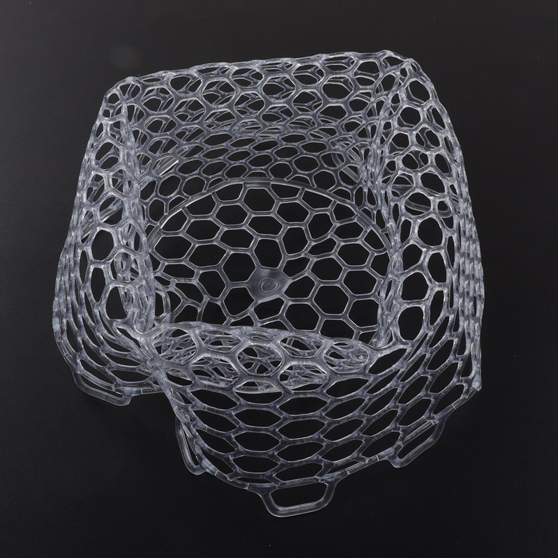 Fly Fishing Landing Net Collapsible Clear Rubber Replacement Bag for