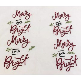 Sizzix Tim Holtz Christmas Die Cuts * Merry and Bright * Four Sets * Holiday Colors - Holiday Cardstock