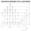 Cupcake Stand - Premium Cake Pop Holder - Cakes Dessert