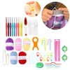 12 Pcs Crochet Needle Set Aluminum Oxide Weaving Sewing Knitting