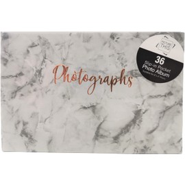 Marble Design Photo Album - Holds 36 Photos - Size: 6"x4"