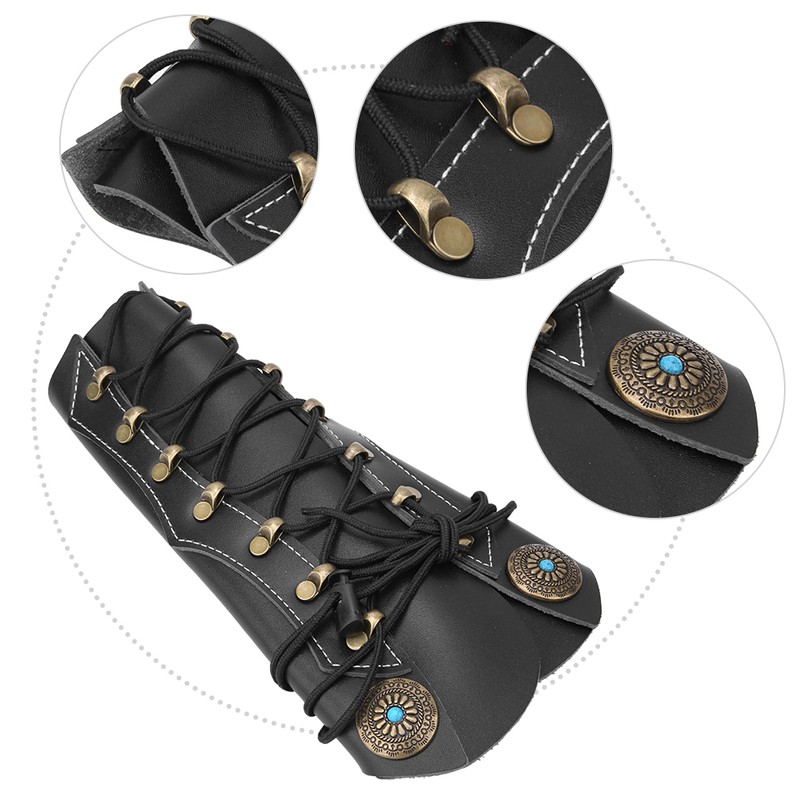 G63 Leather Archery Arm Protector Guard Armband for Shooting Hunting