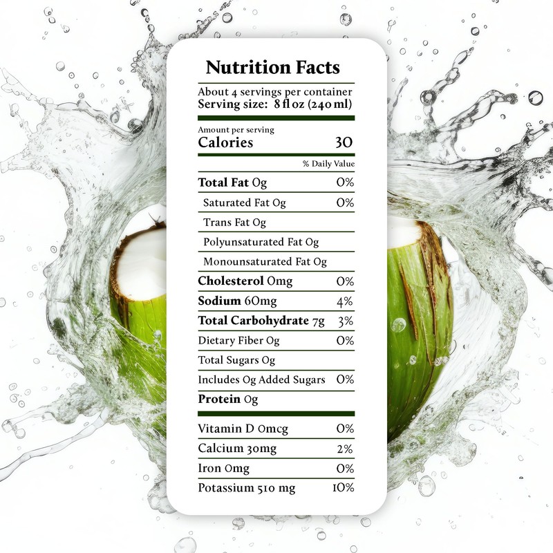 Coco Drop 100% Pure Coconut Water – No Sugar Added,