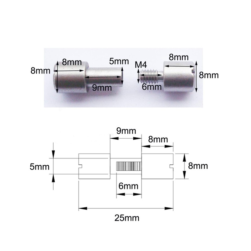 SICOLAS 10 Sets Bracket Corby Bolt Fasteners Lock Rivets, Knife