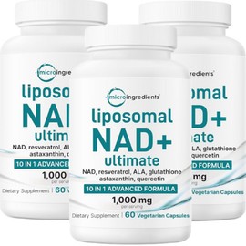 Micro Liposome NAD+ Ultimate Complex Contains Resveratrol Glutathione for US domestic market, 3 units, 60 tablets / 마이크로 리포좀 NAD+ 얼티메이트 콤플렉스 레스베라트롤 글루타치온 함유 미국내수용, 3개, 60정