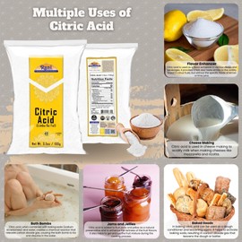 Rani Citric Acid Powder, Food Grade (Limbu Ka Ful) 3.5oz (100g) ~ Used for Cooking, Bath Bombs, Cleaning | Gluten Friendly | Kosher | Indian Origin