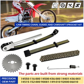 GOLKNHA Cam Timing Chain, Guides and Camshaft Sprocket Kit For Honda CRF100F NSF100 XL100S XR100 XR100R OEM#14550-116-000 14500-436-000 14401-436-003