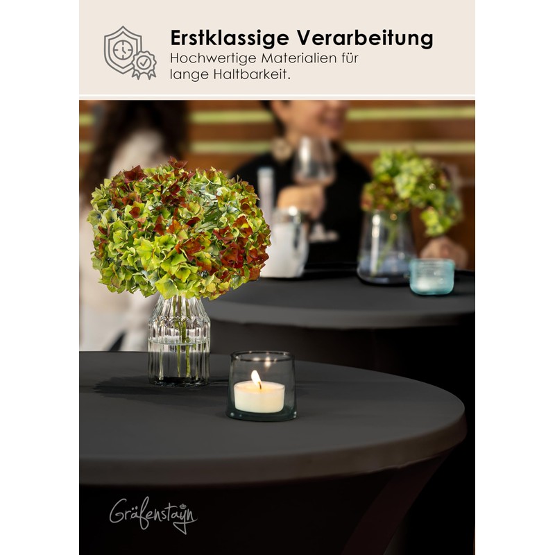 Gräfenstayn® Diana High Table Cover Various Colours and Sizes for