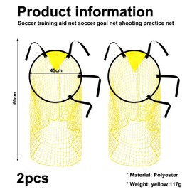Football Target - Football Goal Target Net, 2 Pieces Football Goal Accessories with Frame, Football Target Net for Training, Target Net Football, Goal Zones Focus Football Goals for Shooting Accuracy