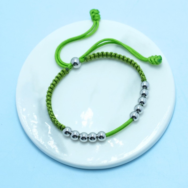 LAMIBEE Golf Stainless Steel 10 Beads Score Counter Bracelet, Golf