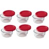 Pyrex 1-cup Storage Containers (Pack of 6) - Total 12-Piece