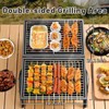 Portable Charcoal Grill Outdoor Stove: BBQ Easy to take Two