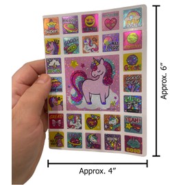 Unicorn Sticker Book - Motivational Stickers for Girls Book of Stickers Girl Stickers Sparkle Stickers for Kids Sticker Books for Kids Friendship Stickers Diary Stickers Positivity Stickers - 264 Pcs