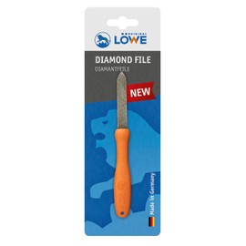 Original LÖWE Diamond File 0023 Ergonomic Handle Shape - Fine Structure with Tough and Durable Diamond Coating - Blade Shepherd for Scissors, Axes and Tools