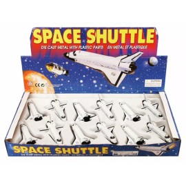 Showcasts BOX OF 12 DIECAST MODEL TOY SPACE SHIPS US SPACE SHUTTLE, 5 INCH DIECAST REPLICA