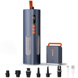 Swonder Seafalcon Paddle Board Pump, 3-in-1 Rechargeable Electric Air Pump with Removable Battery, Portable Pump for Paddleboard, Kayak, Inflatables, Boats (Smokey Azurite)