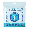 10pk Rinse Free Bath Sponges, 20x20cm Bath Wipes for Travel,