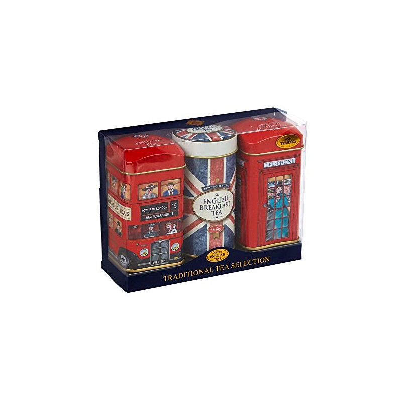 Heritage Tea Selection Triple Tea Tins 28 Teabag Gift Pack
