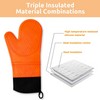 Chrider Silicone Non Slip Heat Resistant Waterproof Oven Mitts Set