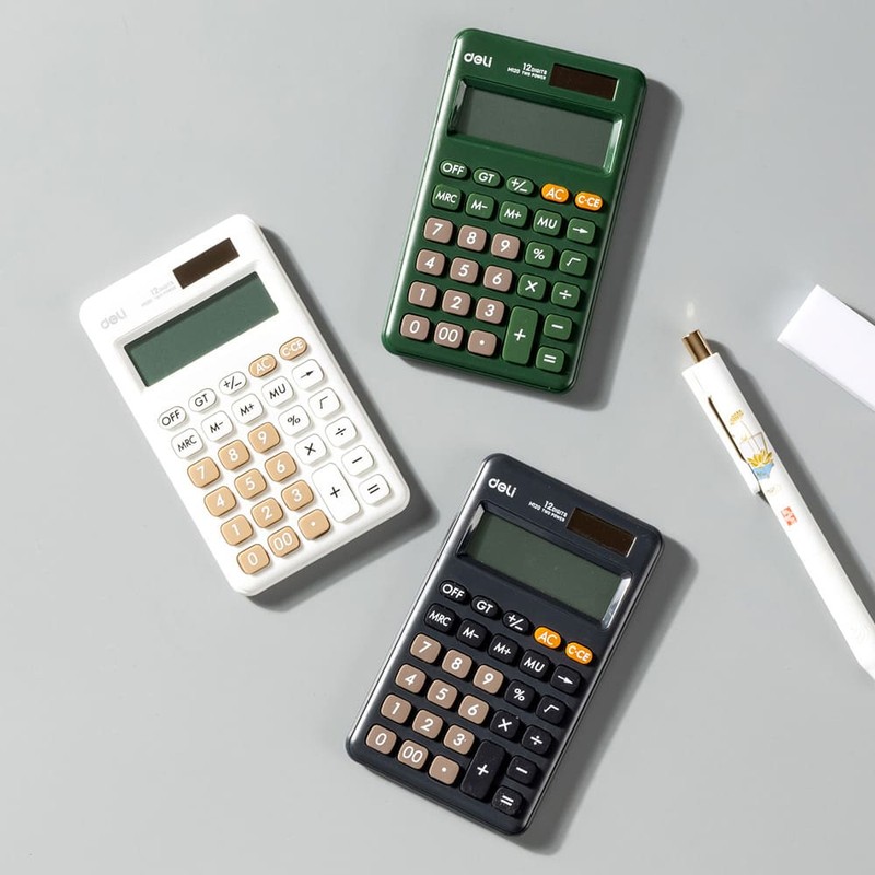 Delhi Deli Portable Mini Calculator White / 델리 휴대용 미니