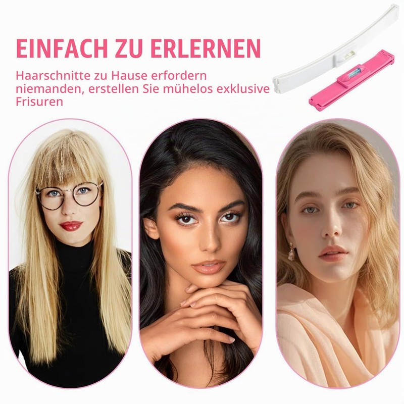 BLPRKOT 4 Piece Haircut Set Split End Trimmer Cutting Aid