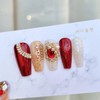 Deep Rose Handmade Nail Tips - Almond / 딥 로즈