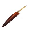 Feather Pen Exquisite Vintage Elegant Stainless Steel Smoothly Writing Wear