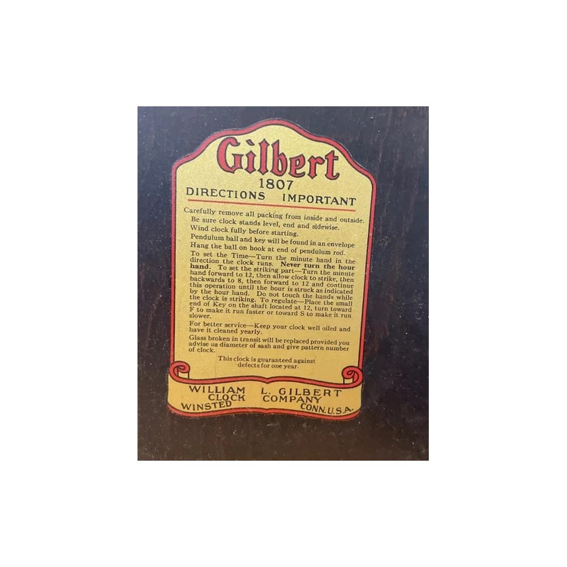 Gilbert New Key For Gilbert 1807 Mantel Clock, Fits Plymouth,