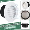 VIHOSE 4 Pcs Soffit Vents Soffit ABS Exterior Round Exhaust
