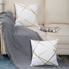 White Velvet Cushion Cover, 40 x 40 cm, Set of