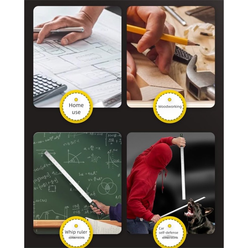 Heavy Duty Ruler(Unit of Measurement: Inch & Cm), 20" 50cm