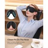 LKY DIGITAL Sleep Mask for Side Sleeper 3 Pack, Blackout