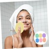 IWOWHERO 6Pcs Reusable Facial Cleansing Sponges Exfoliating Makeup Remover for