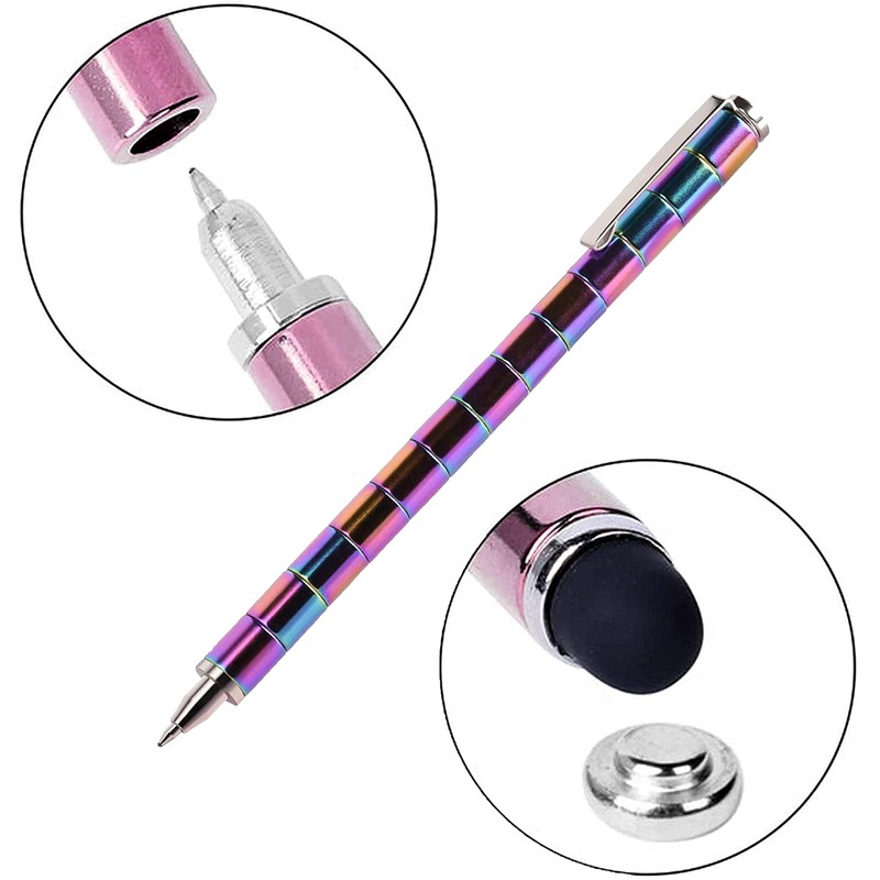EKMON Magnetic Pen, Magnetic Fidget Pen, Decompression Metal Pen, Multifunction