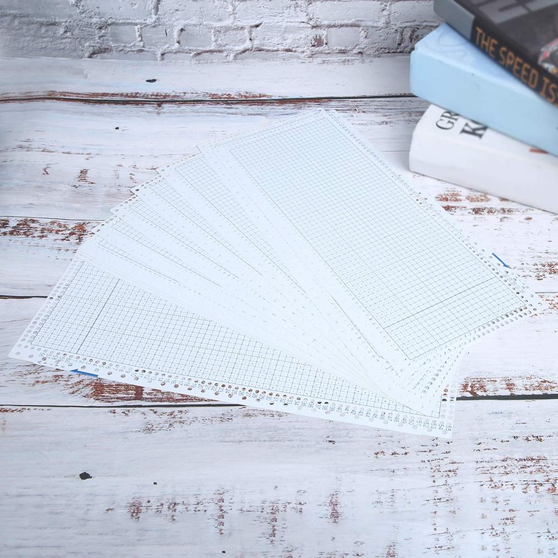 10Pcs Knitting Machine Punch Card, 24 Stitch Blank Punch Card