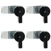 Kyuionty 4Pcs Thumb Operated Offset Cam Locks, T Handle Swing