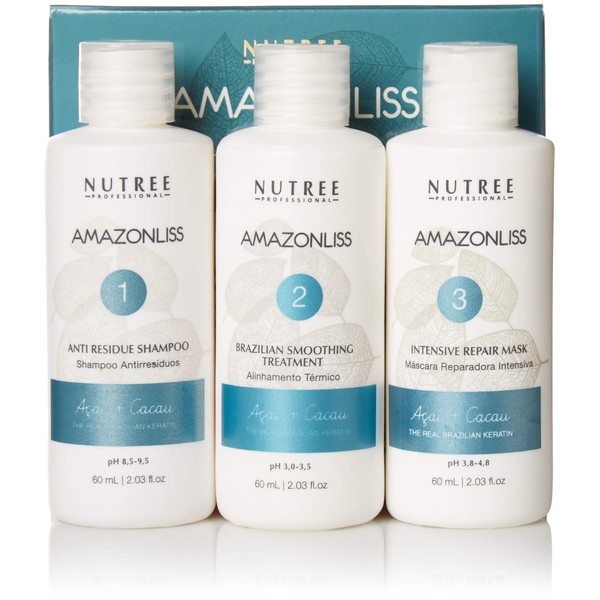 Keratin Hair Treatment Straightening 60 ml set - Natural Ingredients