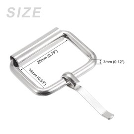 METALLIXITY Metal Roller Buckles (25mm/0.98inch) 12Pcs, Metal Belt Buckle Single Prong Belt Buckle - for Belts Bags Straps Hand DIY, Silver
