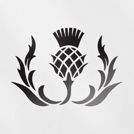 Transparent Decal Stickers of Scottish Thistle Flower (Black) Premium Waterproof Vinyl Decal Stickers for Laptop Phone Accessory Helmet Car Window Mug Tuber Cup Door Wall Decora ANDSKUS087256BL080322