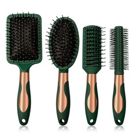 Hair Brush Set Anti Static Massage Oval Comb Round Hair Brush Vent Hair Brush Detangling Brush Paddle Brush for Women Men