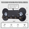 Nekon Dog Leash Holder for Wall - Wooden Key Holder
