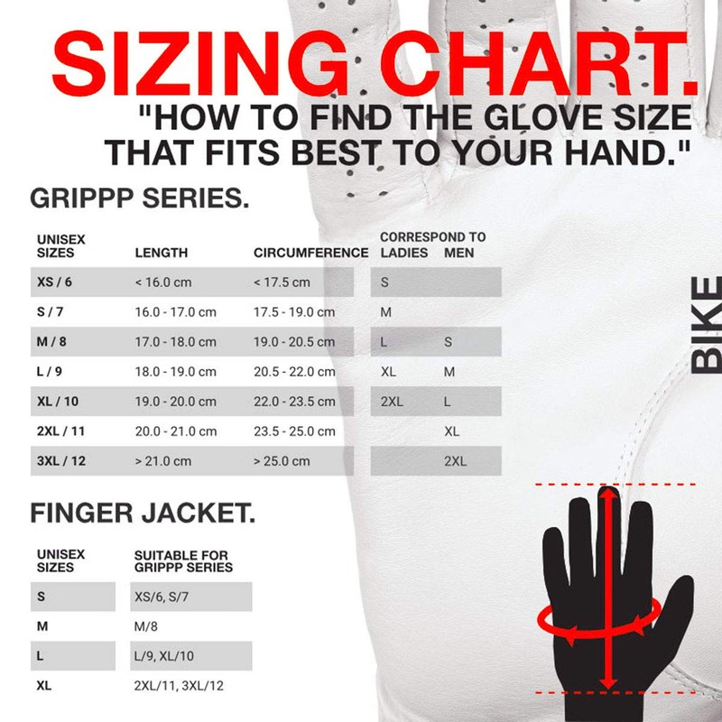 HIRZL GRIPPP Light FF (All Black, XXXL/12)