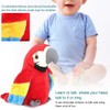 FakeFace Funny Talking Parrot Talking Plush Toy, Repeat Function, Cuddly