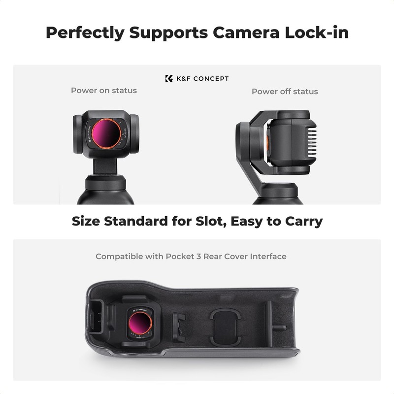 K&F CONCEPT Variable ND32-512 Filter Compatible with DJI Osmo Pocket