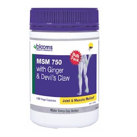 Blooms Msm, Ginger & Devils Claw 120Vcaps Complex