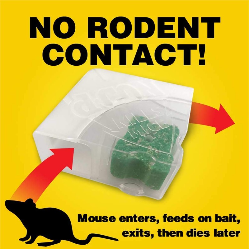d-Con Disposable Corner Fit Mouse Bait Station, 0.5 Oz (Pack