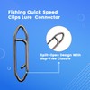 BBBF 70-Pack Fishing Quick Speed Clips Swivels & Speed Clips