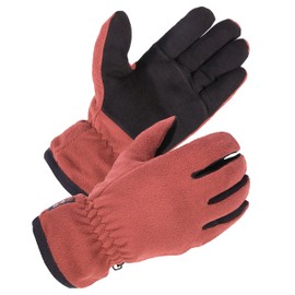 SKYDEER Womens Winter Gloves with Premium Genuine Deerskin Suede Leather and Windproof Polar Fleece (SD8663T/L)