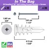 TOGGLER SnapSkru SP Self Drilling Drywall Anchor for Hollow Walls
